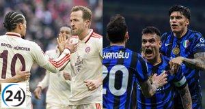 Bayern e Inter se enfrentan en un duelo de fortalezas.