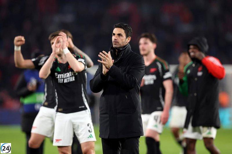 Arteta y su estrategia defensiva sostienen a un Arsenal con problemas en la delantera.