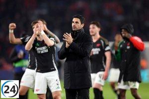 Arteta y su estrategia defensiva sostienen a un Arsenal con problemas en la delantera.