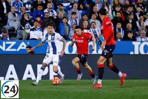 Raba salva un empate para el Leganés contra Osasuna.