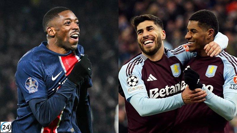 Encuentro de estrategas españoles: PSG se enfrenta al Aston Villa.
