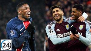 Encuentro de estrategas españoles: PSG se enfrenta al Aston Villa.