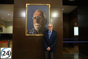 Luis Mateo Díez, galardonado con el Premio Cervantes 2023, presenta su retrato en la BNE:
