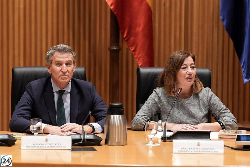 El PSOE ajusta la agenda del Congreso para facilitar la asistencia del PP a la cumbre del PPE en Valencia.