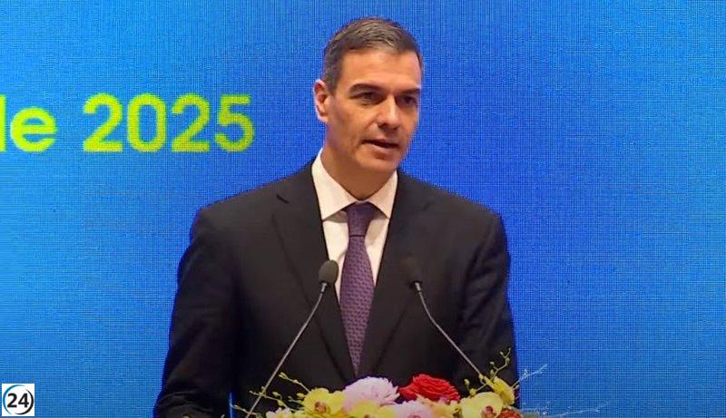 Sánchez afirma que los aranceles solo generan pérdidas en el comercio global.