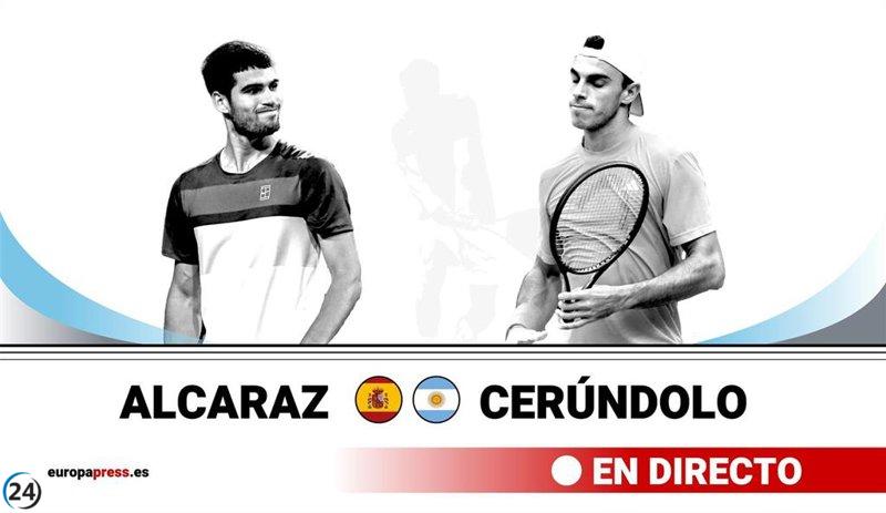 Sigue en vivo el duelo Alcaraz-Cerúndolo en la segunda ronda del Masters de Montecarlo.