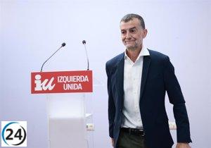 Maíllo (IU) urge a intensificar la presión en el Gobierno y movilizarse contra el aumento del gasto militar del PSOE.