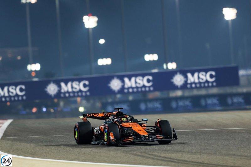 Piastri conquista la pole en Baréin, mientras Sainz se sitúa en el octavo lugar.