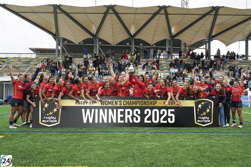 Las 'Leonas' conquistan su duodécimo título europeo en rugby XV.