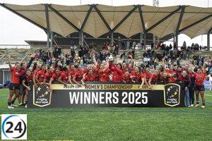 Las 'Leonas' conquistan su duodécimo título europeo en rugby XV.