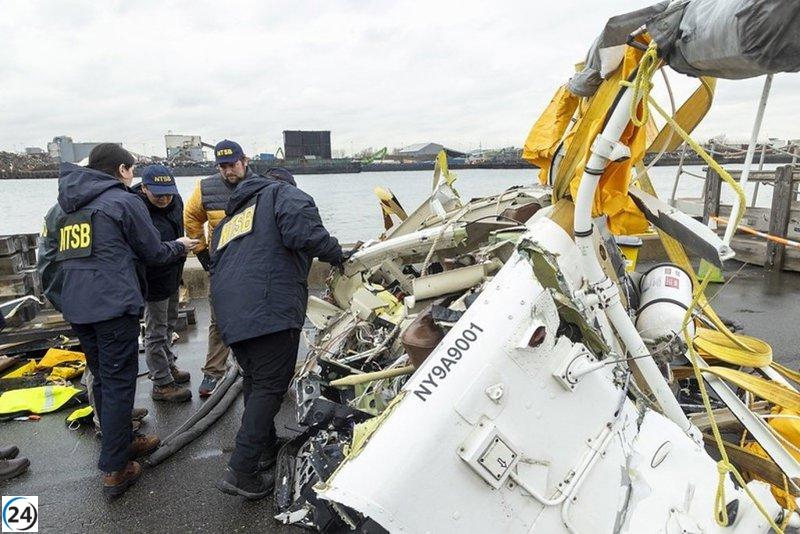 Helicóptero que se accidentó en el Hudson con familia española carecía de dispositivos de grabación.
