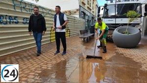 Sugieren usar palas para remover el barro y abstenerse de baldear en áreas de Lanzarote afectadas por las lluvias.