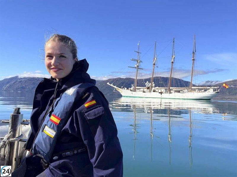 La Casa Real difunde imágenes impactantes de la Princesa Leonor a bordo del Elcano.