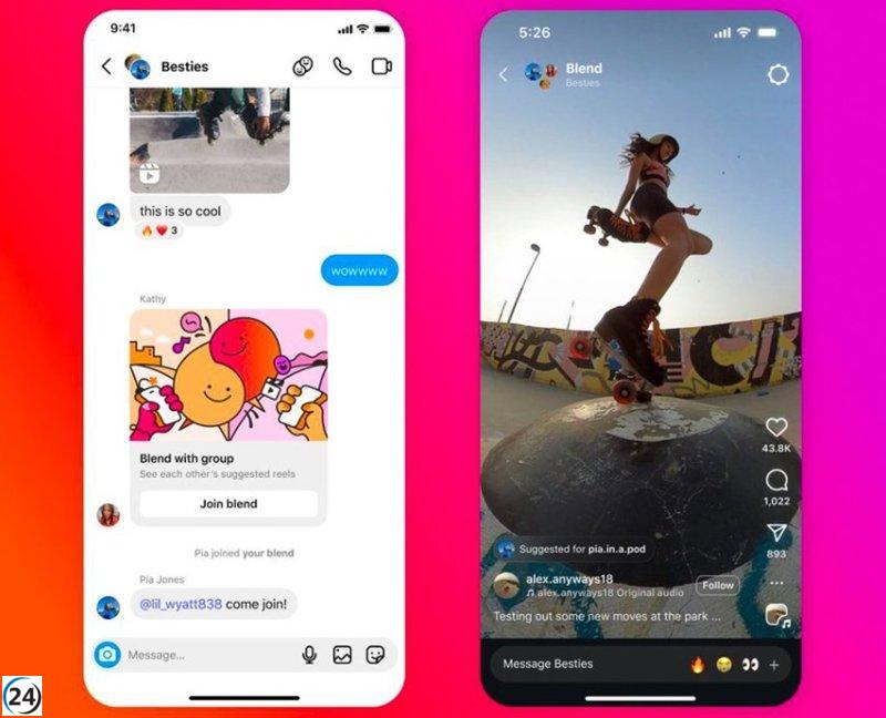 Instagram lanza Blend: un feed privado para compartir y descubrir reels de forma colaborativa con amigos.