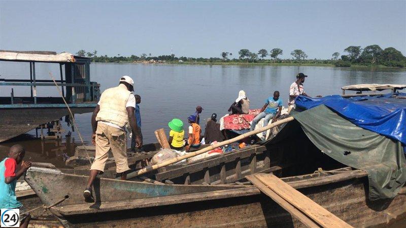 Incendio en barcaza en el oeste de RDC causa más de 100 muertes y 150 desaparecidos.