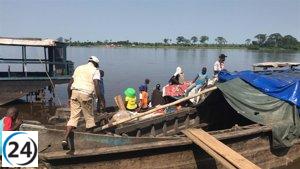 Incendio en barcaza en el oeste de RDC causa más de 100 muertes y 150 desaparecidos.