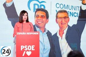 El PSOE demanda a Feijóo y Mazón la divulgación de sus comunicaciones del día de la dana.