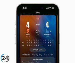 Apple Sports lanza una herramienta para crear tarjetas digitales con información actualizada sobre eventos deportivos, ideal para compartir con amigos.