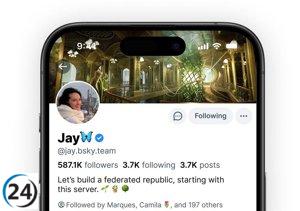 Bluesky introduce sellos de verificación azul para cuentas destacadas y auténticas.