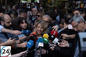 Yolanda Díaz exige a Marlaska que cancele de inmediato la compra de municiones a Israel.