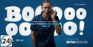 Tenistas alzan la voz contra la violencia de género en el Mutua Madrid Open.