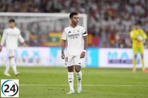 Rodrygo queda fuera del partido Real Madrid vs. Celta.
