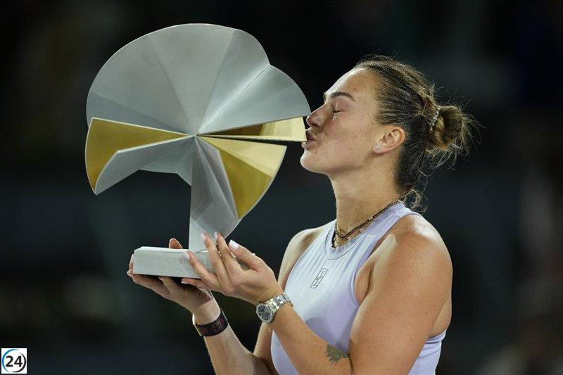 Sabalenka triunfa sobre Gauff y conquista su tercer título en el Mutua Madrid Open.