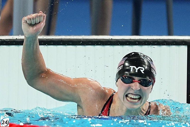 Katie Ledecky establece un nuevo estándar mundial en los 800 metros libres.