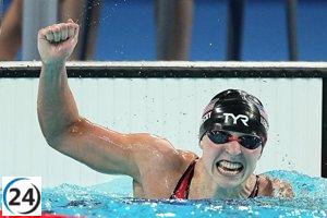 Katie Ledecky establece un nuevo estándar mundial en los 800 metros libres.