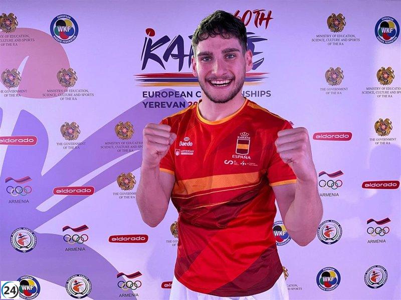 Raúl Martín otorga a España su primera medalla en el Europeo de Karate.