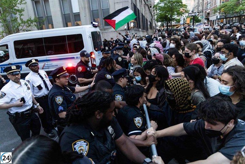 Estudiantes y activistas de la Universidad de Columbia se movilizan enérgicamente contra el conflicto en Gaza.