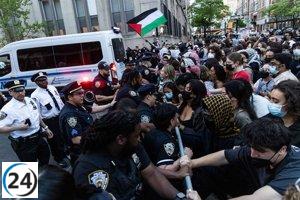 Estudiantes y activistas de la Universidad de Columbia se movilizan enérgicamente contra el conflicto en Gaza.