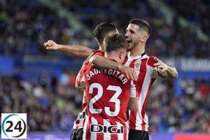 El Athletic sella su pase a la Champions y dificulta la situación del Getafe.