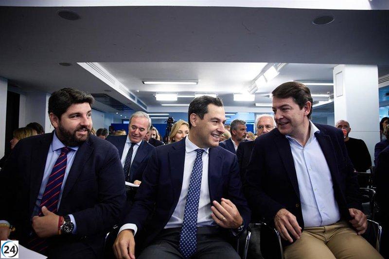 El PP elige a Juanma Moreno, Alfonso Fernández Mañueco, Alma Ezcurra y Natalia Chueca para liderar su Ponencia Política.