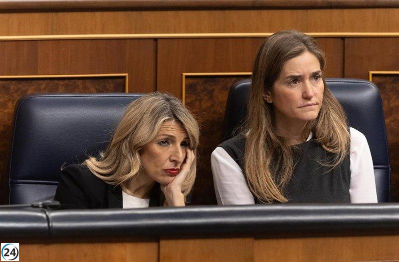 Díaz, Aagesen y Bolaños, en la mira de PP y Vox para el próximo Pleno del Congreso.