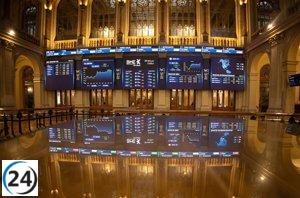 El Ibex 35 se estabiliza en los 14.200 puntos con un leve descenso del 0,03% al mediodía.