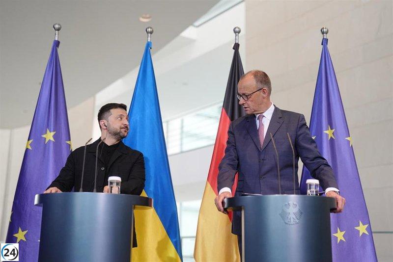 Merz se compromete con Zelenski a impulsar el desarrollo de misiles de largo alcance para Ucrania.