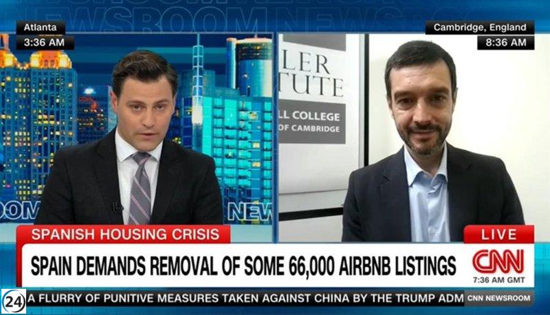 Bustinduy aboga en CNN por la regulación de anuncios en Airbnb: 