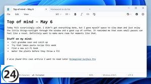 Microsoft mejora el Bloc de notas con nuevas funciones de formato y enlaces.