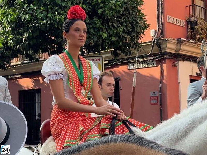 Victoria Federica brilla en su debut en la romería del Rocío junto a la hermandad de Triana.