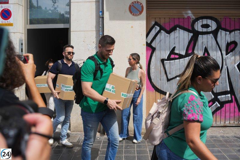Se concluye el registro de más de nueve horas en la residencia de Ábalos en València, en busca de pruebas relacionadas con obras.