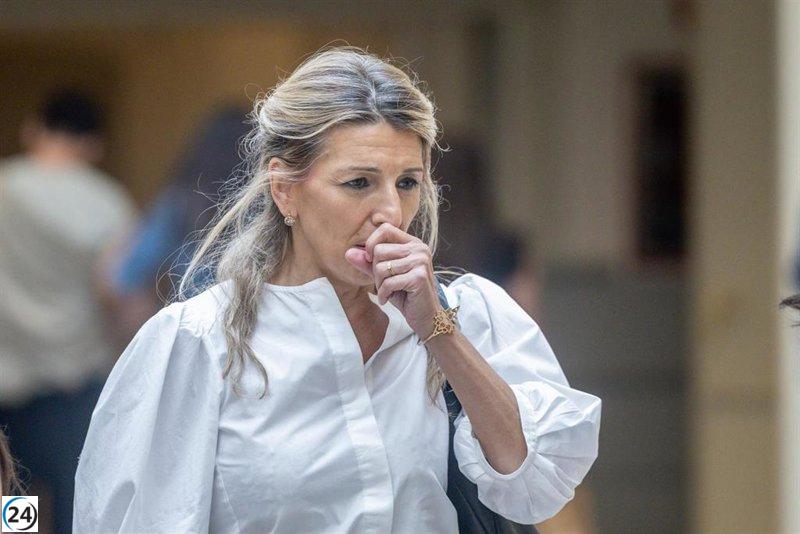 Yolanda Díaz y su equipo de Sumar ausentes en el Pleno del Congreso mientras Sánchez aborda el caso Cerdán.
