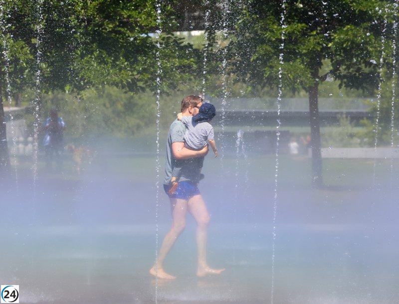 Junio marca un récord de calor con la llegada de la primera ola estival, que se extenderá hasta el miércoles.