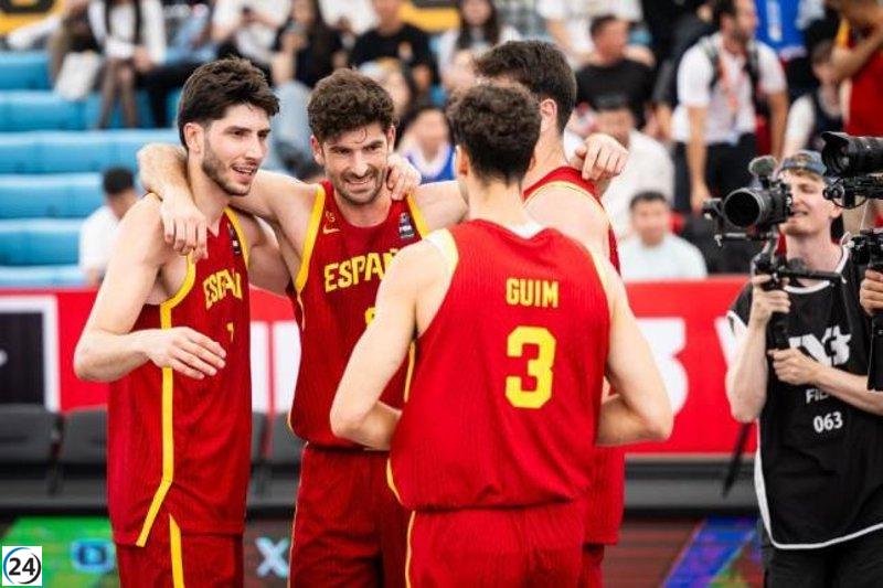 Carlos Martínez celebra su triunfo en el Mundial de 3x3: