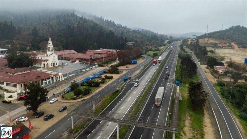 Sacyr asume la gestión de la concesión de la Ruta 68 en Chile.