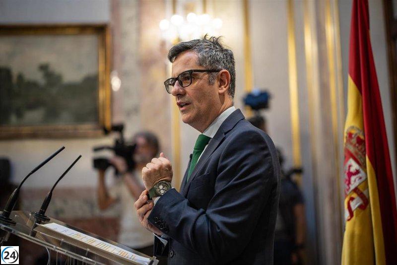 Bolaños afirma que Sánchez debe honrar el voto popular y concluir su mandato.
