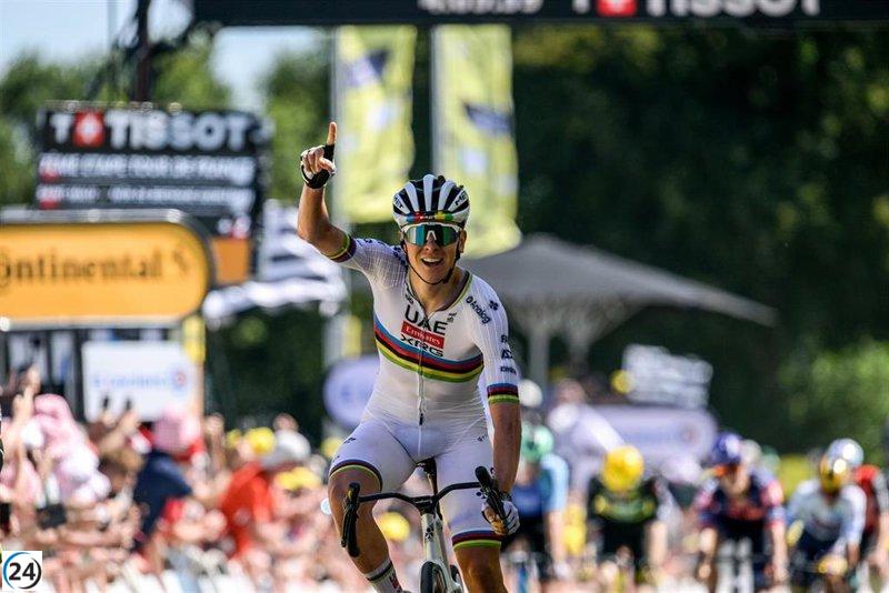 Pogacar hace vibrar el Mur de Bretagne y recupera el maillot amarillo del Tour.