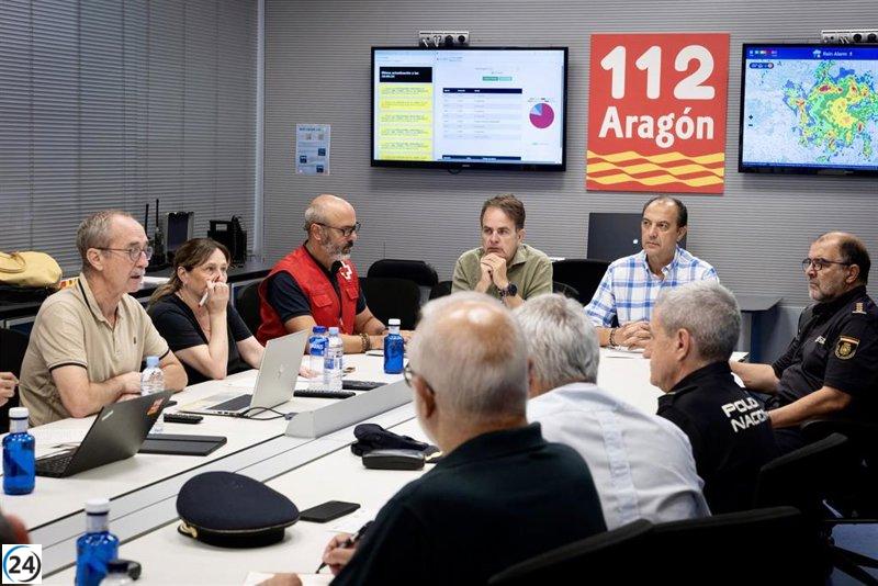 Aragón permanece en estado de alerta por los estragos de las recientes lluvias y tormentas.