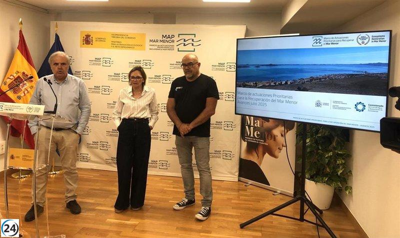 El Mar Menor en crisis: quintuplican los niveles de clorofila y disminuye la claridad del agua.