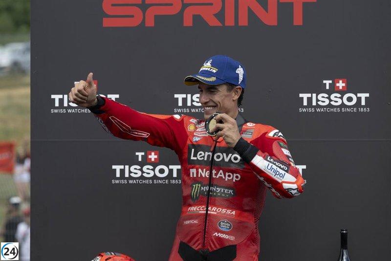 Marc Márquez se alza de nuevo en Austria y conquista otro esprint.